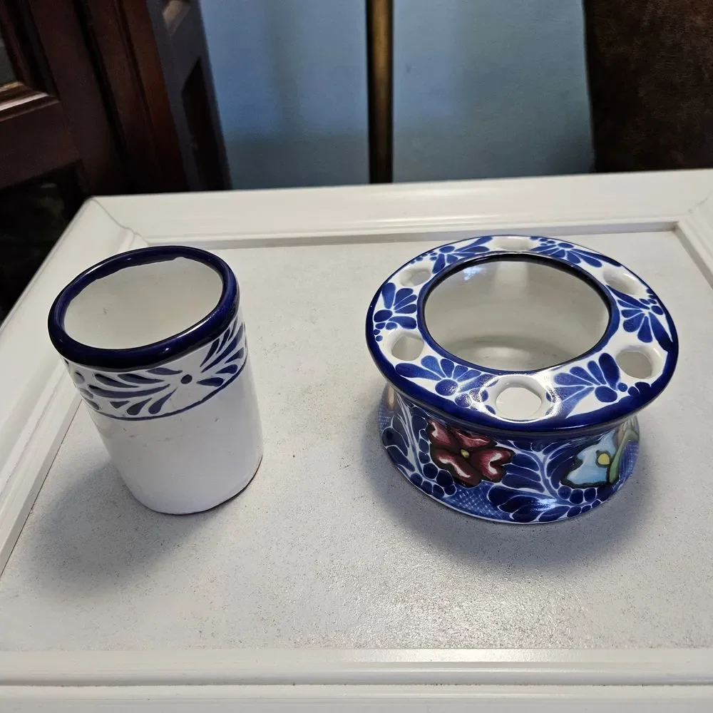 Talavera multicolor floral smoke